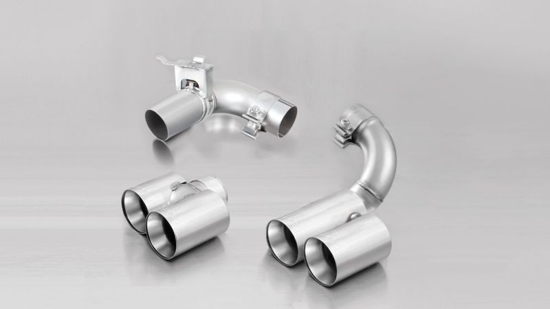 BMW 3 Series Performance Exhaust - Remus - Stainless Steel - 76mm Straight Cut - Chrome - `12-`27